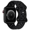 Силиконовый ремешок для Apple Watch Band Ultra 2 49 мм 46 мм 45 мм 44 мм 42 мм Спортивный дышащий браслет для IWatch Series 10 9 8 7 6 SE 5