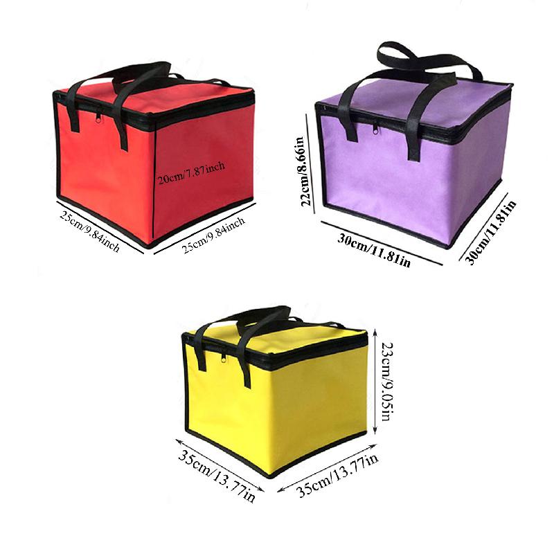 Большой нетканый термоизоляционный пакет, сумка для обеда, портативный контейнер для пикника, сумки-контейнеры, холодильник для свежего льда, изолированные сумки для еды