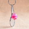 Tennis Racket Keychain - Sport Mini Keychain Car 6 Color Pendant Keyring Sports Key Chain
