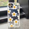 Чехол для телефона IPhone 13 с цветами ромашки для IPhone 14 13 12 11 Pro Max 12 11 Mini, прозрачный чехол для iPhone 14 Plus 13 Pro, мягкие чехлы
