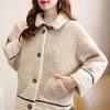 Autumn Lamb Wool Women Thickened Coat Korean Loose Warm Long Sleeve Plus Size Clothes