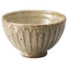 Маруи Сейто Керамика Сигараки Хэчимон Миска для риса, диаметр 11 см, Резьба, Бежевый, MR-3-4513