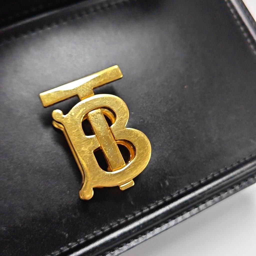 [Pre-Owned] Tb Exclusive Logo Lock Metal Chain Leather Mini Shoulder Crossbody Bag - Good #1OELK8W