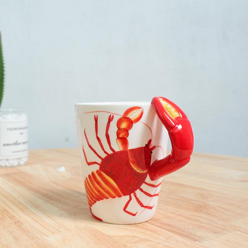 Кружка для воды в форме динозавра 3D-стереоскопическая животная керамическая кофейная кружка офисная кружка для послеобеденного чая кружка для завтрака с молоком домашний декор