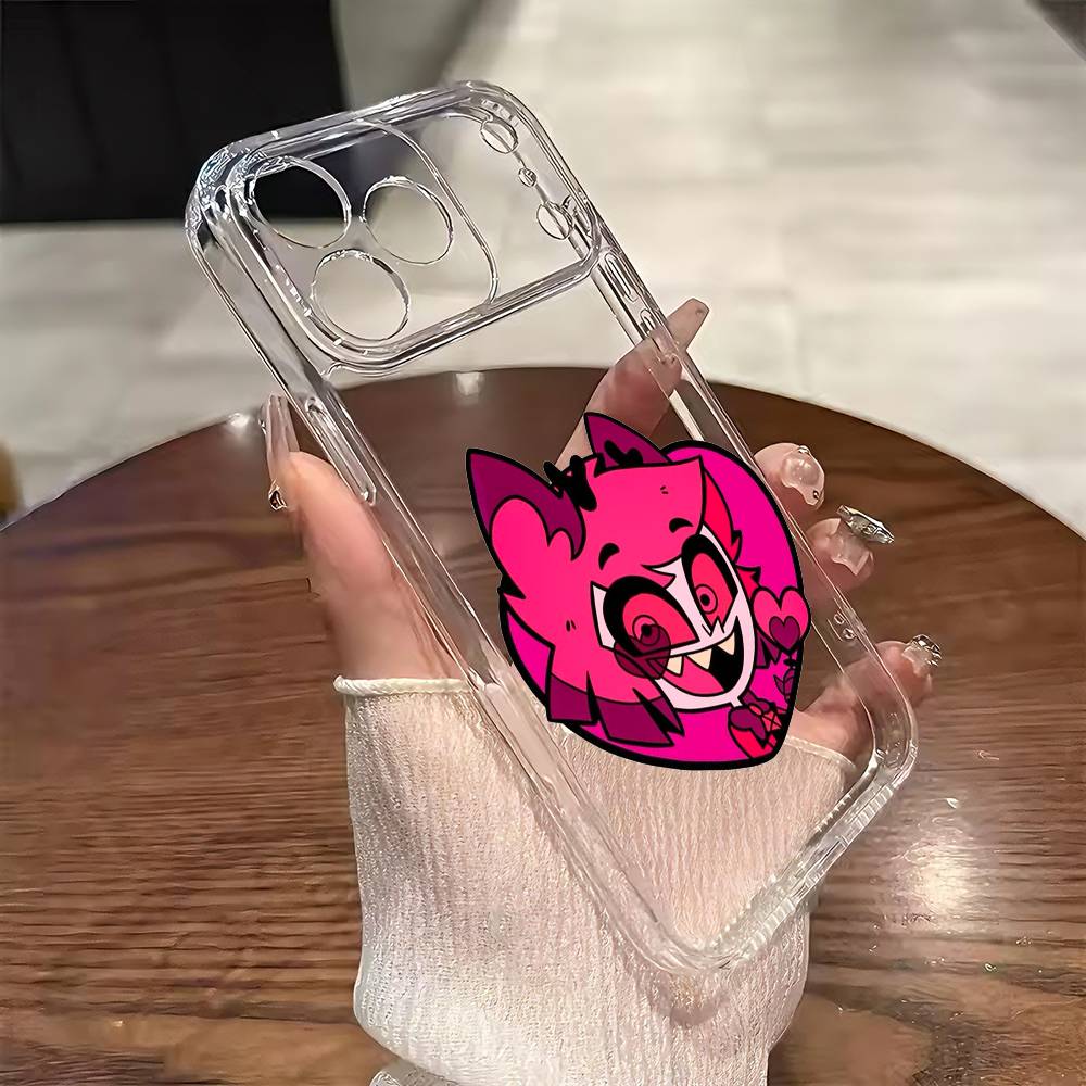 H-Hazbin H-Hotel Аластор Чехол для телефона для iPhone 17 16 15 14 13 12 11 Mini Pro Max Plus Прозрачная крышка