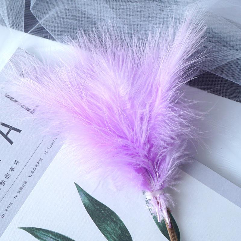 Macaron Feathers Colored Turkey Full Velvet, Dream Catcher Hair Accessories Diy Handmade Material Bouquet Stage Wedding Decoration