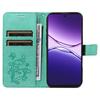 For Oppo A5 Energy 5G (China)/Oppo A5 Pro 4G (Global) Wallet Case Floral Butterfly Imprinted Leather Phone Cover Stand
