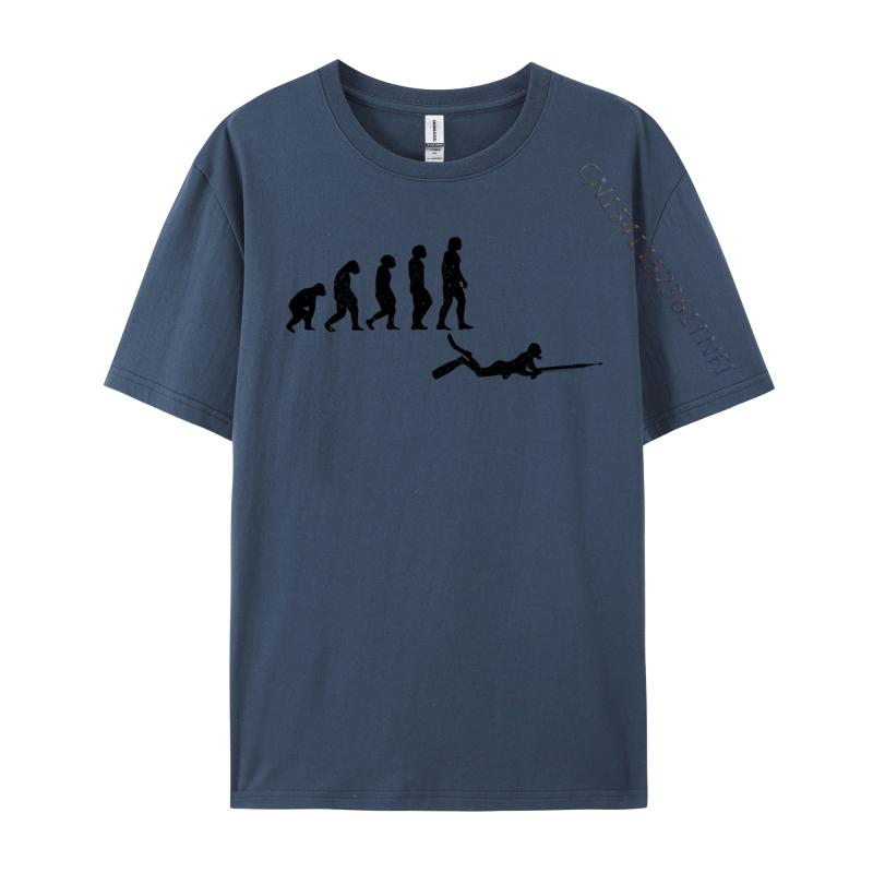 Spear Fishing Evolution Spearfishing Funny Fisherman Cheap Soccer Heartbeat Normal T-Shirt Adult Tops Shirts Normal Tee-Shirt