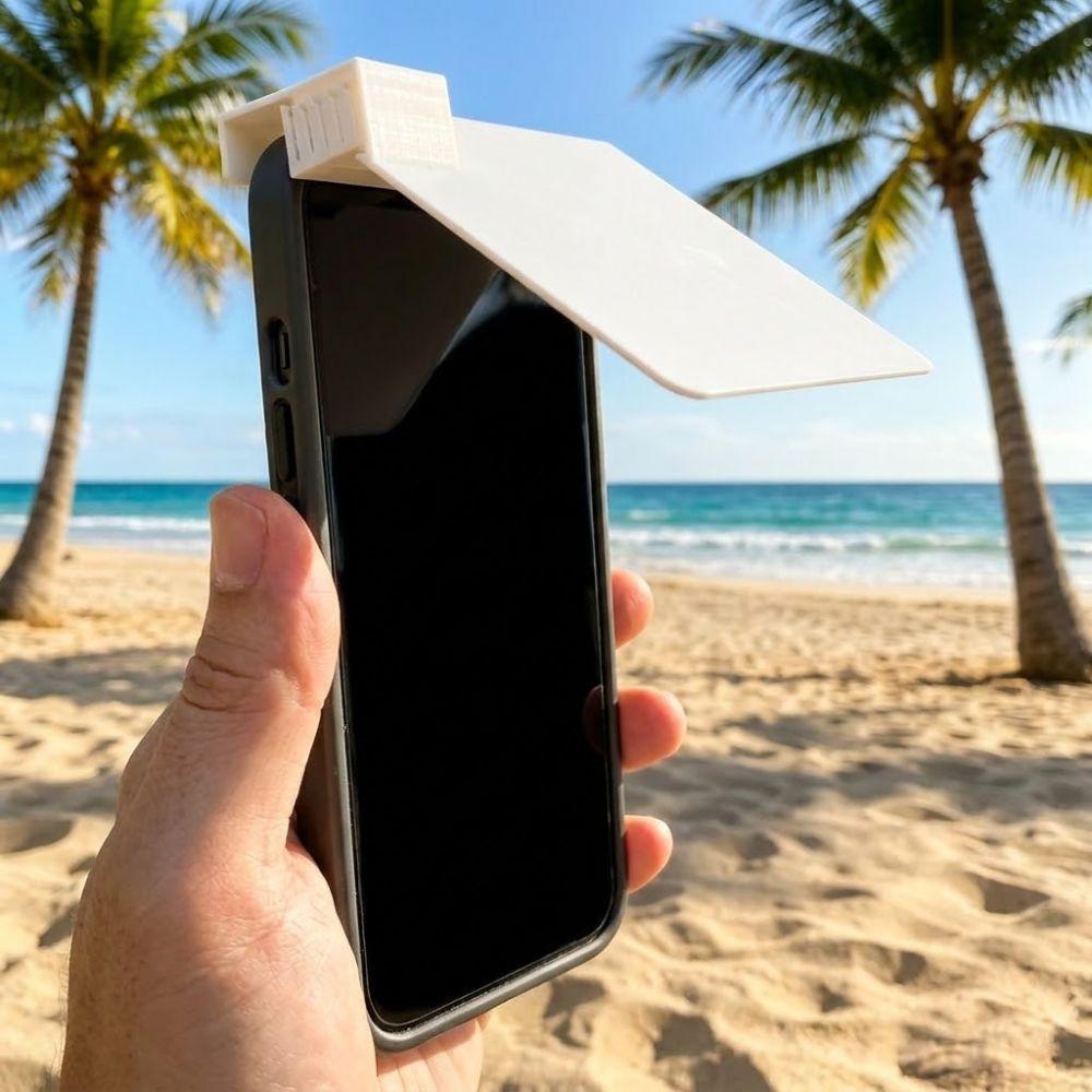 Anti-UV Mobile Phone Sunshade 3D Printed Phone Sun Protection Cellphone Screen Hood Taking Photos