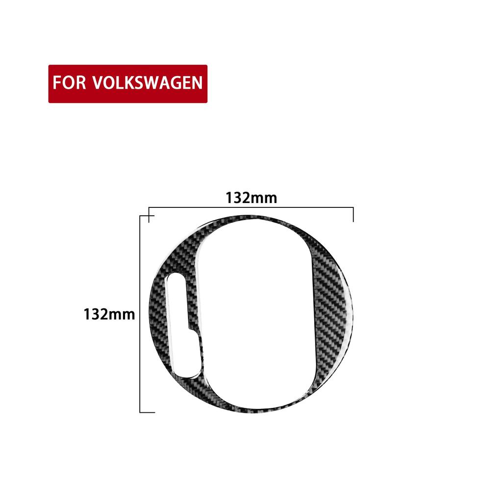 For Volkswagen Beetle 2012- Car Gear Panel Inner Frame Decoration Sticker Decal Cover Trim Auto Accessories Carbon Fiber