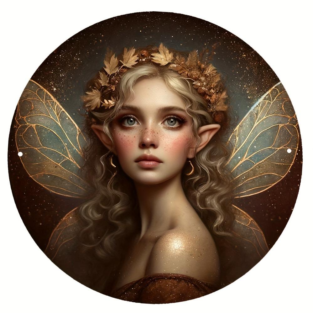 Aluminum Fairy Wall Art x Inch D Flat Posters for Room Decor Christmas Halloween