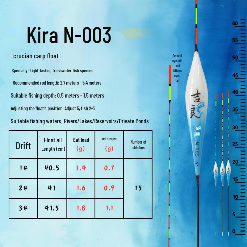Улучшенный поплавок для ловли карася с нано-толстым хвостиком - Высокая чувствительность и привлекательный дизайн для дальних забросов и крупного карася.