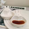 2Pcs Rabbit Shaped Plates, Ceramic Small Plates, Cute Mini Plates, Dry And Spice Plates