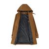 FOMANSH Длинное пальто-дафлкот с капюшоном и для холодной погоды и больших размеров, мужская шапка, ветрозащитное, 2XL