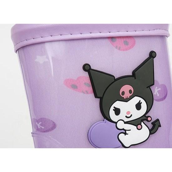 Girls' Kuromi Honey Heart Rain Boots 10011, a Popular Character In Korea