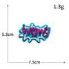 Sequins Wow Explosion Letters Computer Embroidery Yes No Embroidery Cloth Stickers Clothes Trend Badges Stickers Diy Patches