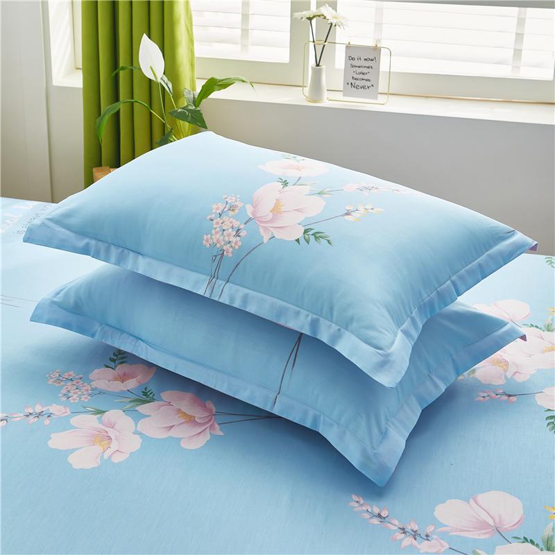 100% Cotton Twill Pillowcase Set - 2 Pieces, 48x74cm, Suitable for Single Student Dormitory.