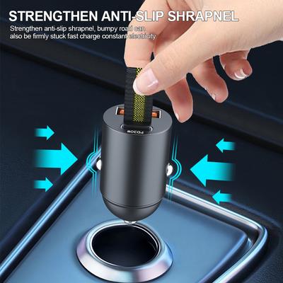 Автомобильное зарядное устройство Mini USB, супербыстрая зарядка Type-C PD, быстрая зарядка, автомобильное зарядное устройство для телефона, адаптер