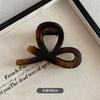 Simple Crab Hair Claw Clips Women Girls Matte Tortoiseshell Bow Ponytail Hair Clamps Barrettes Hairpins Hair Accessories
