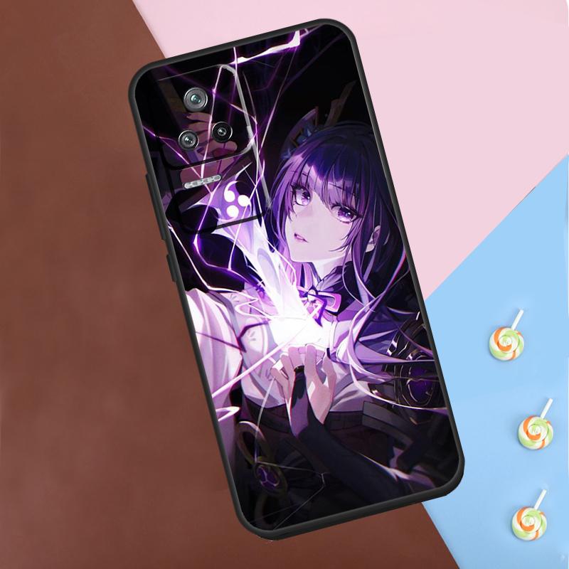 Чехол Raiden Shogun Genshin Impact для Xiaomi 13T Pro 14 12T 11T 12 13 Lite POCO F5 X3 X4 X5 X6 Pro M6 F3 F4 M5s