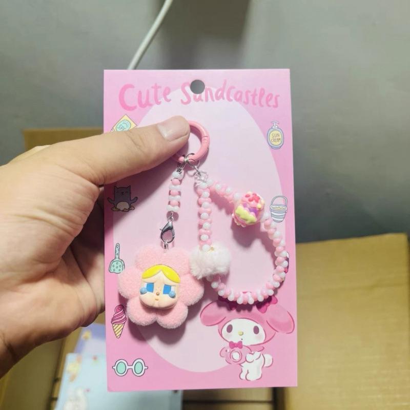 Кавайный мультяшный кукольный брелок Милый брелок из бусин Аксессуары для украшения сумки Универсальный подвес для мобильного телефона Подарки