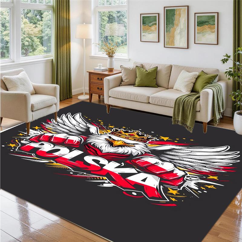 Poland Design Crystal Velvet Rug Soft Decorative Mat for Bedroom Entrance