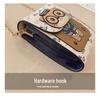 North Bag Мини кроссбоди с цветными блоками и кошкой: Милая мультяшная наплечная сумка для мобильного телефона