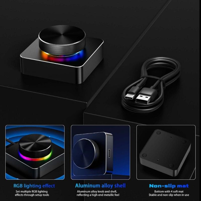 Многофункциональная цветная USB-ручка для регулировки звука, тихий контроль воспроизведения, широкая совместимость
