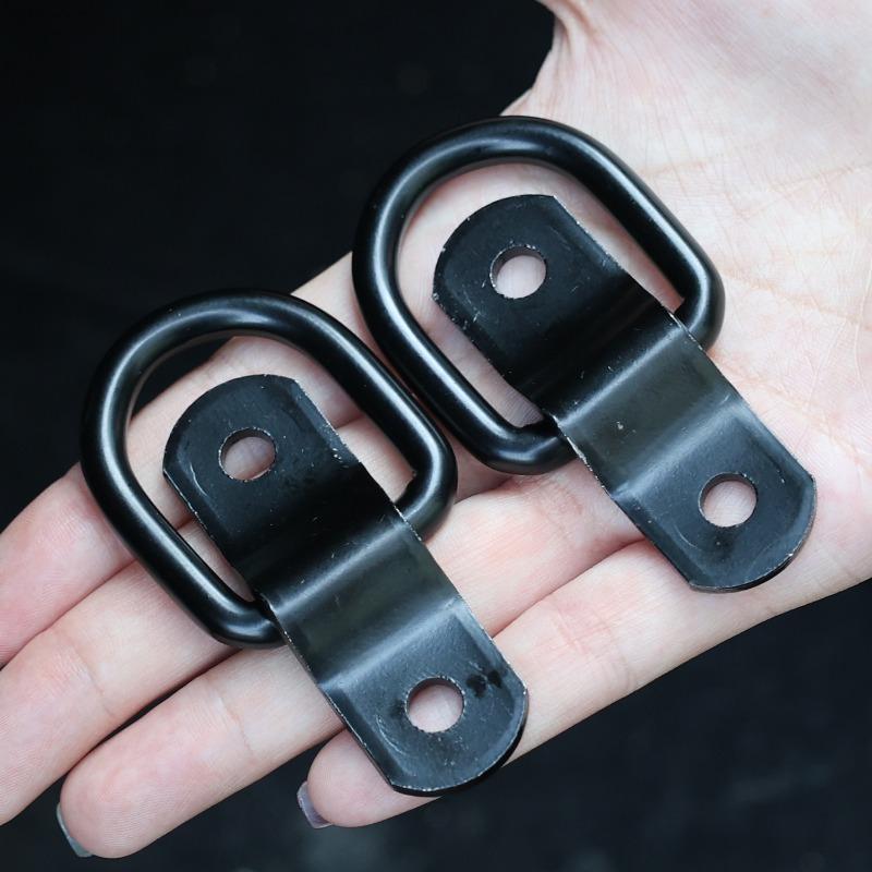 Stainless Steel D-Ring Car Pull Ring Hooks Car Pickup Truck Anchor Pull Rings Floor Trunk Rope Tie Down Rings for Trailers RVs