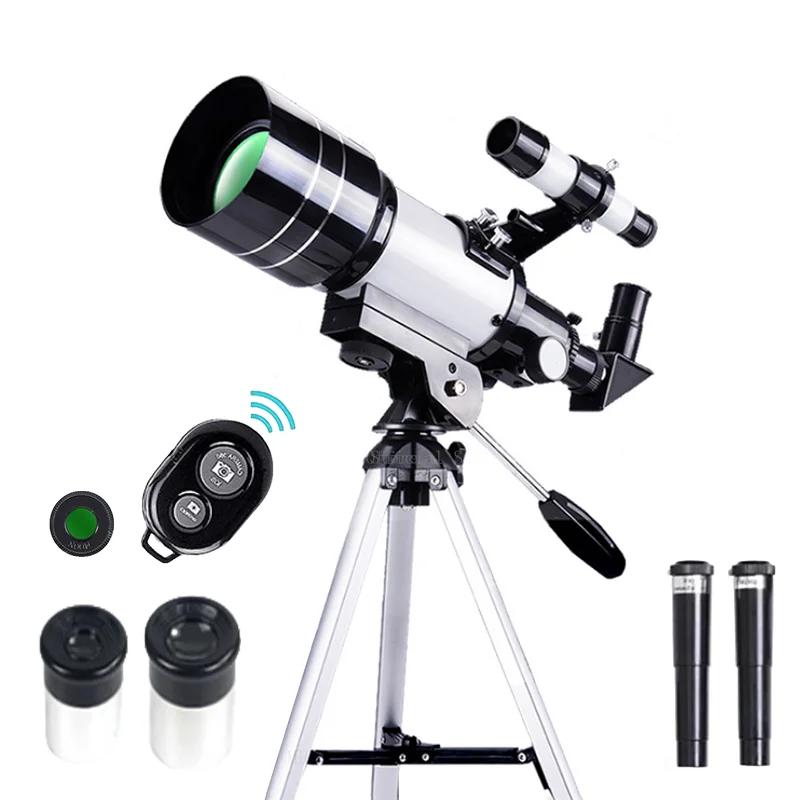 Профессиональный Телескоп 15X-150X Астрономический Телескоп 70мм Апертура Рефракторные Телескопы для Наблюдения