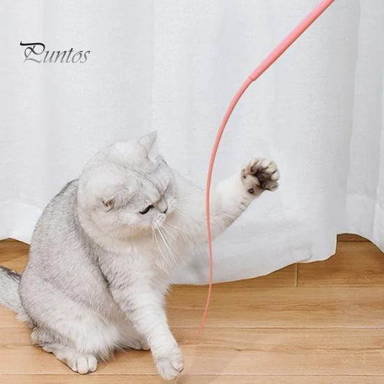 Игрушка-дразнилка для кошек, силиконовая игрушка с хвостом мыши, кошачья дразнящая палочка, устойчивая к укусам, интерактивная игрушка-палочка для кошек, товары для домашних животных