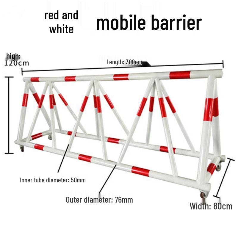 Movable Construction Site Barrier - Safety Guardrail for Schools and Vehicles