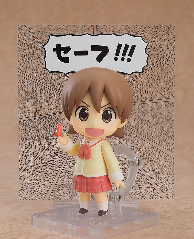 Nendoroid Nichijou Yuko Aioi Keiichi Arawa подвижная фигурка, окрашенная в пластик. Немасштабируемый