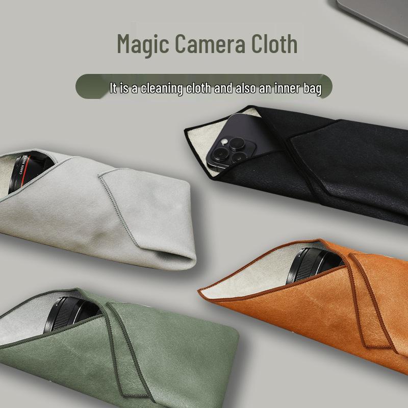 Sticky Cloth Camera Bag - Lens Protection & Storage, Various Sizes