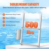 Aluminum Dock Ladder Boat Dock Ladder Removable 3 Steps with 500lbs Load