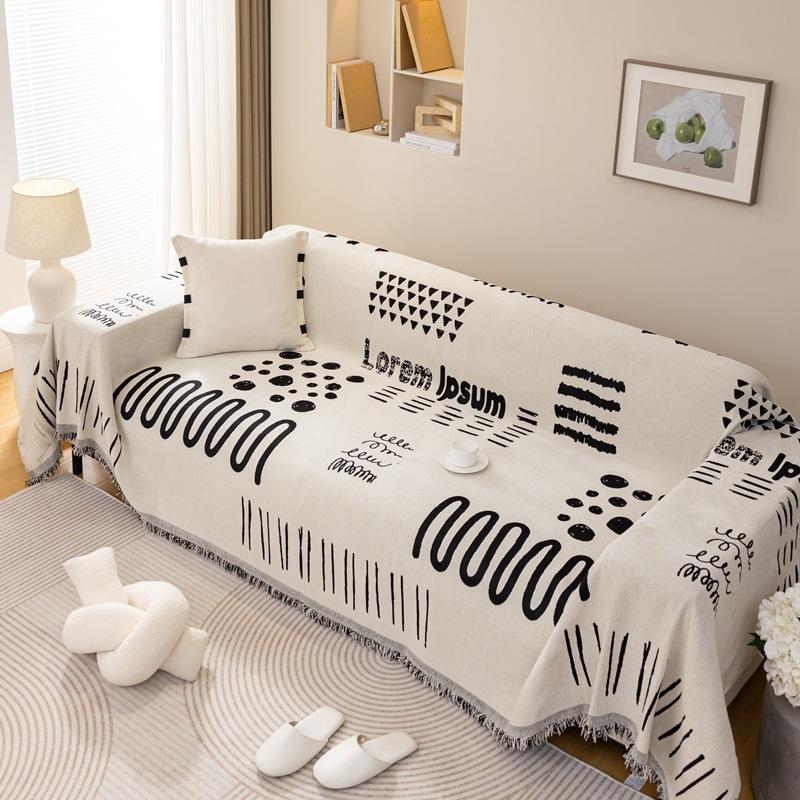 Sofa Cover Anti-Scratching Cover Cloth Full Covered Sofa Cover Sofa Towel Cloth Full Wrapping Blanket Simple Style Summer Summer