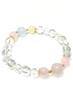 2 Types of Natural Stones To Choose Power Stone Cut Money Work Love Improve Rose Quartz Rose [Nanto Tenseki] From, Bracelet, Crystal, 64-sided