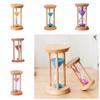 Stable Connection Wooden Hourglass Wooden Round Hourglass Timers Durable   Kids Gift
