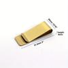 5pcs High Quality Brass Money Clip Cash Clamp Holder Portable Money Clip Wallet Purse for Pocket Metal Money Holder