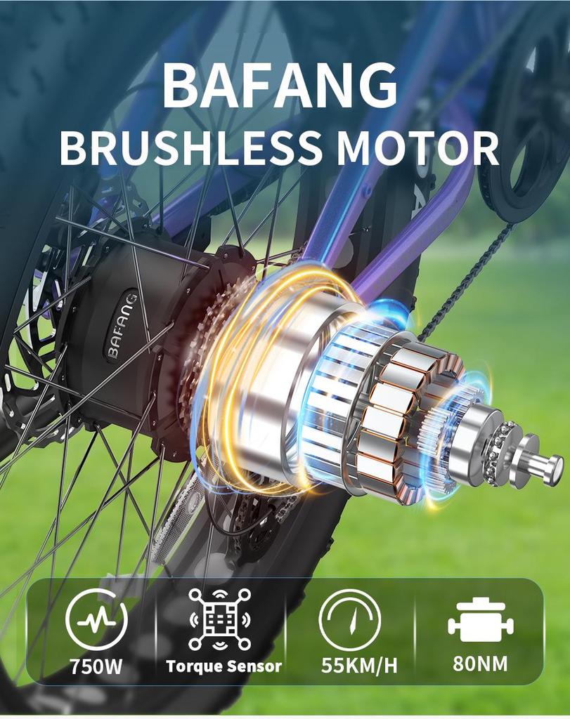 DUOTTS Электровелосипед E26: Дальность действия 120 км, крутящий момент 80 Нм, рама из сплава 26 дюймов, водонепроницаемость IPX4, регулируемая скорость