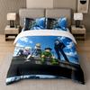 3Pcs Bed Set,Hunter Hunter 1 Duvet Cover and 2 Pillowcases, Printed Bedding Decor For Guest Room