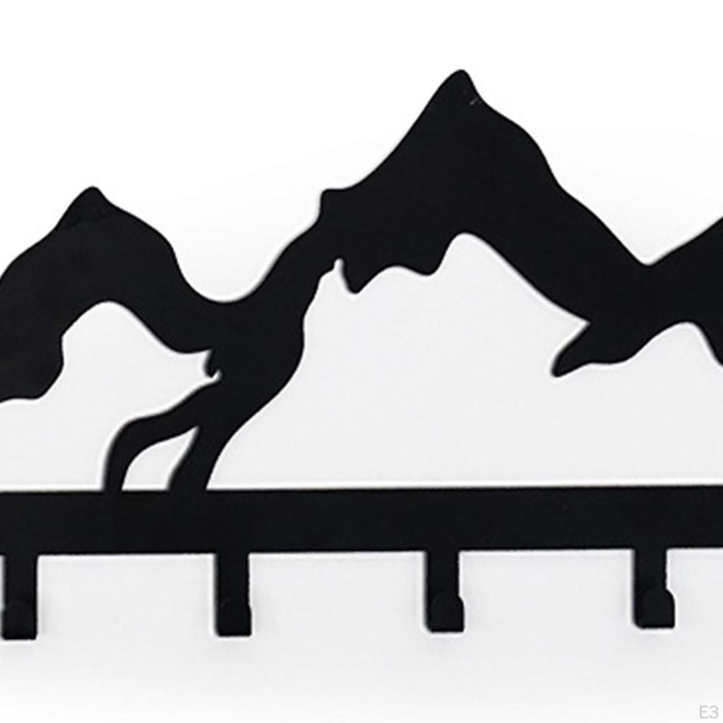 Крючок для одежды, настенный держатель для ключей, утюг, простая в установке вешалка для шляп и домашнего декора