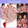 Festive Christmas Family Pajamas Set For Men Women Baby Kids Featuring Deer Print Design