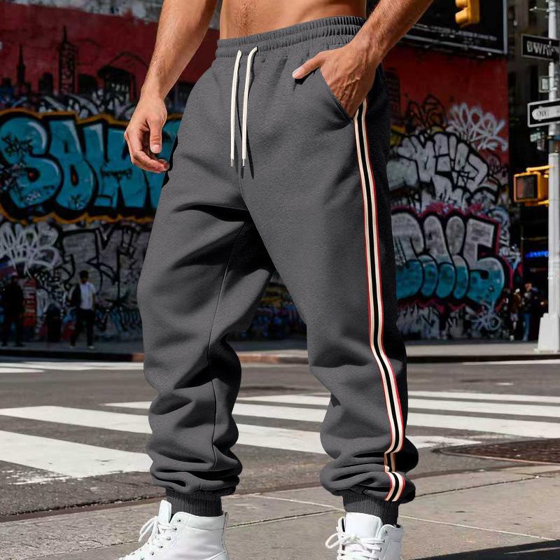 Outdoor Men's Loose-Fit Casual Minimalist Vintage Training Jogging Trousers