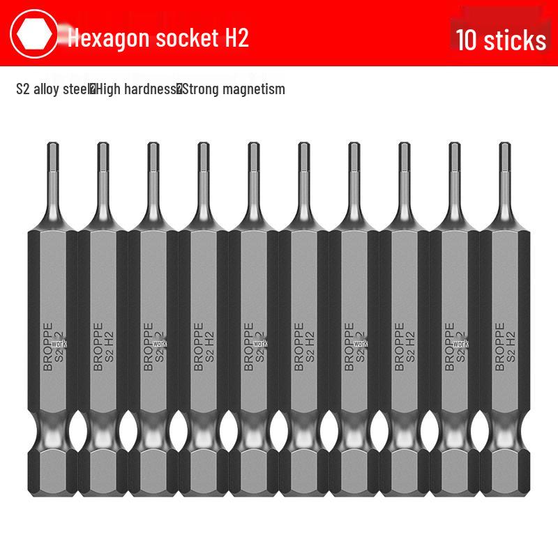 S2 Steel Magnetic Phillips & Slotted Screwdriver Bits Set for Electric Hand Drills and Pneumatic Tools
