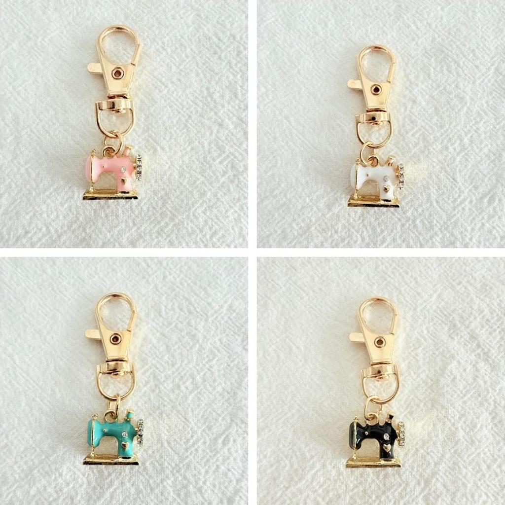 Брелоки для швейной машины – Воспоминание и Смысл, Металлические Оригинальные Брелоки для швейной машины, Уникальный Винтажный Брелок