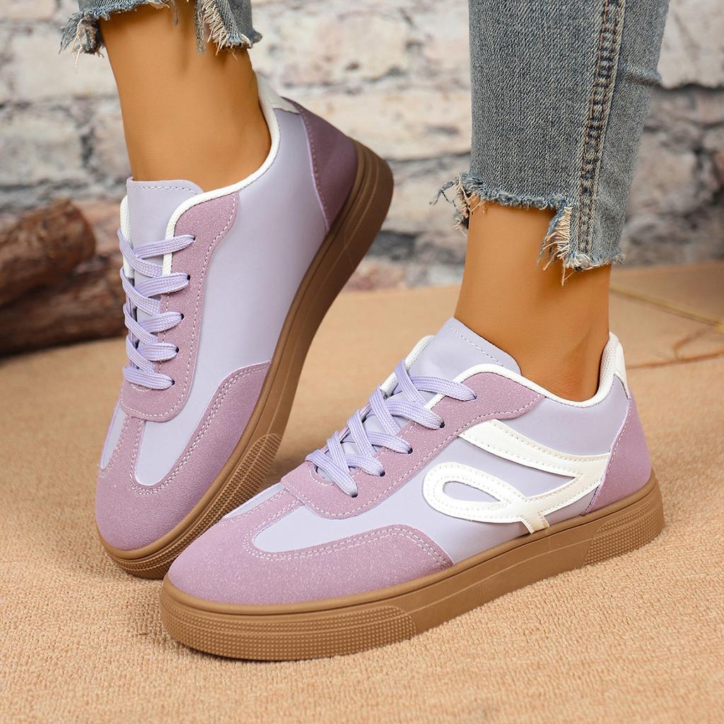 Fashion Women's Sports Shoes Fashion Breathable Walking Mesh Flat Casual Sneakers Comfort Lace Up Women Vulcanized Shoes Female Footwear