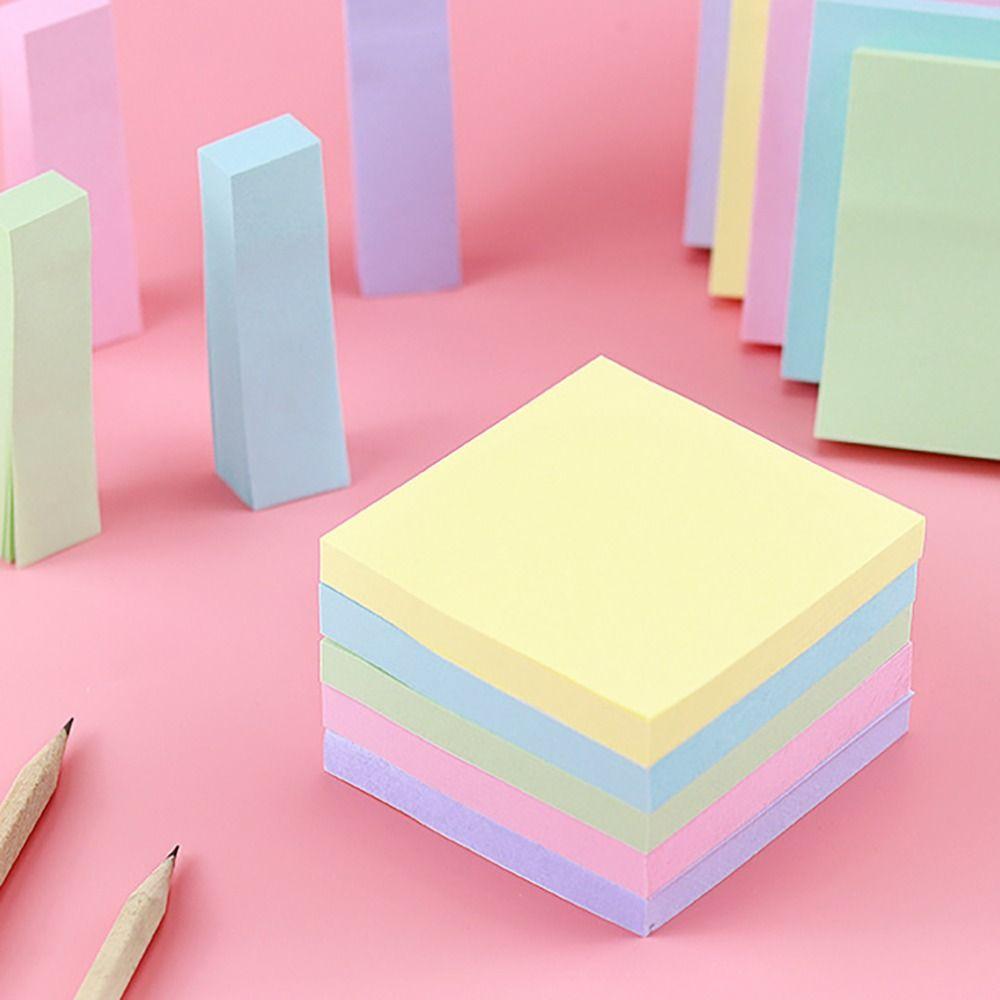 100 Sheets Paper Scrapes Stickers Colored Colorful Notepad Writing Pads Sticky Notes Office