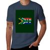 South Africa Roots With South African Flag Tshirt Casual Simple Design Short Sleeve Shirt