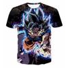Мужская модная футболка с принтом Супер Сайян Гоку из Dragonball, с коротким рукавом, мультяшная футболка Dragon Ball Z